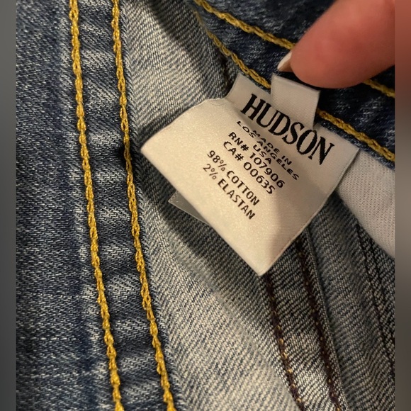Hudson cut off jean denim shorts Size 31 - 4” inseam - Picture 6 of 9